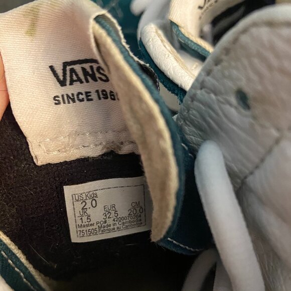 Vans SK8-Hi Zip Deep Teal - Size 2 - Picture 8 of 8